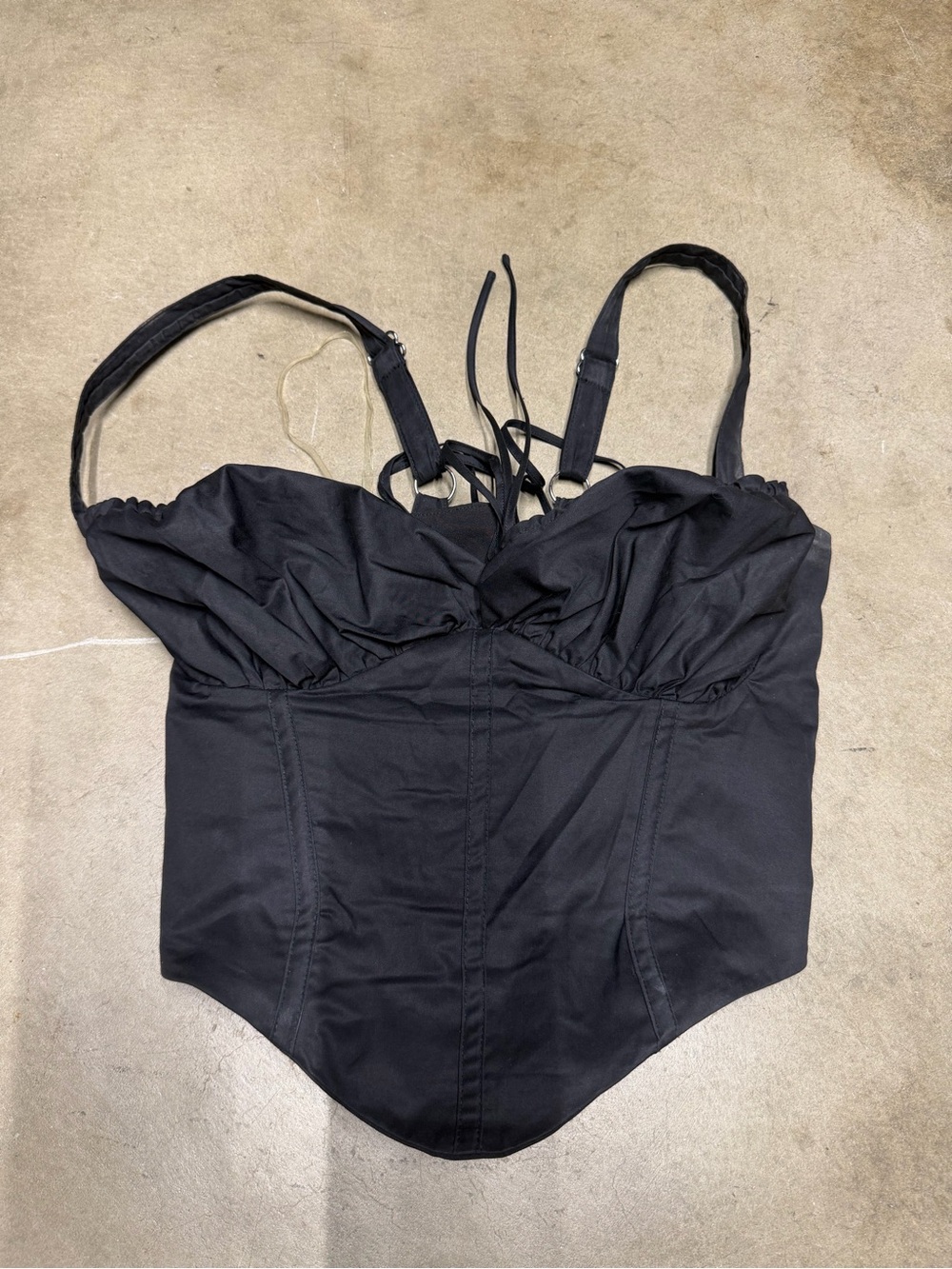 House of CB Black Corset Bustier Top - Picture 2 of 4